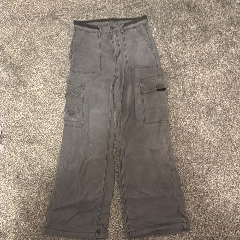 American Eagle Outfitters Gray Straight Leg Pants
